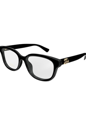 新年礼物 倪妮同款开云眼镜 古驰GUCCI黑框光学眼镜框GG1833OK