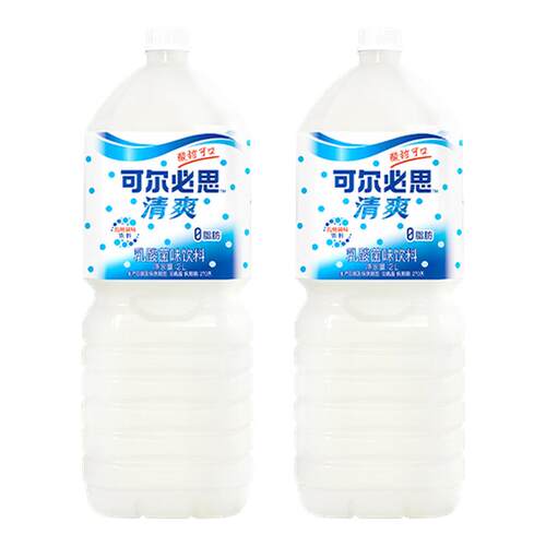 【官方正品】可尔必思乳酸菌味饮料清爽0脂肪2L大容量家庭装