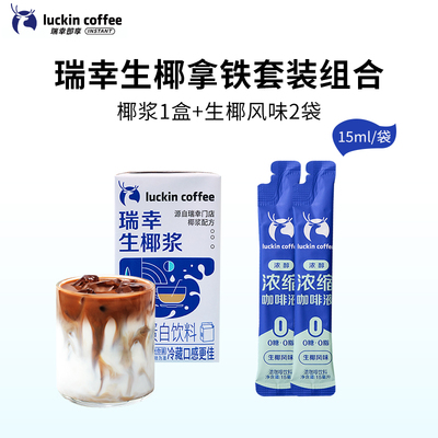 瑞幸咖啡生椰拿铁diy自制套装