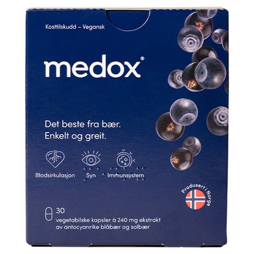 3盒低至158/盒MEDOX花青素挪威