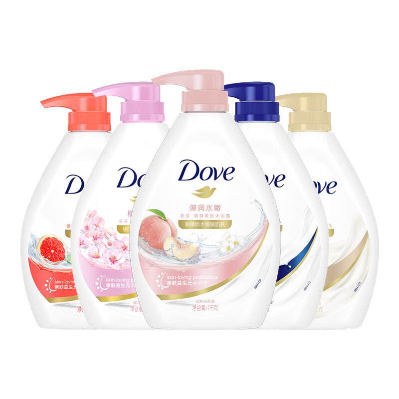 多芬美肤沐浴露滋润保湿细腻锁水沐浴液温和清洁沐浴乳1kg大容量