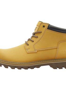 CAT卡特秋冬新品男鞋户外时尚休闲工装靴休闲皮鞋经典中帮黄靴