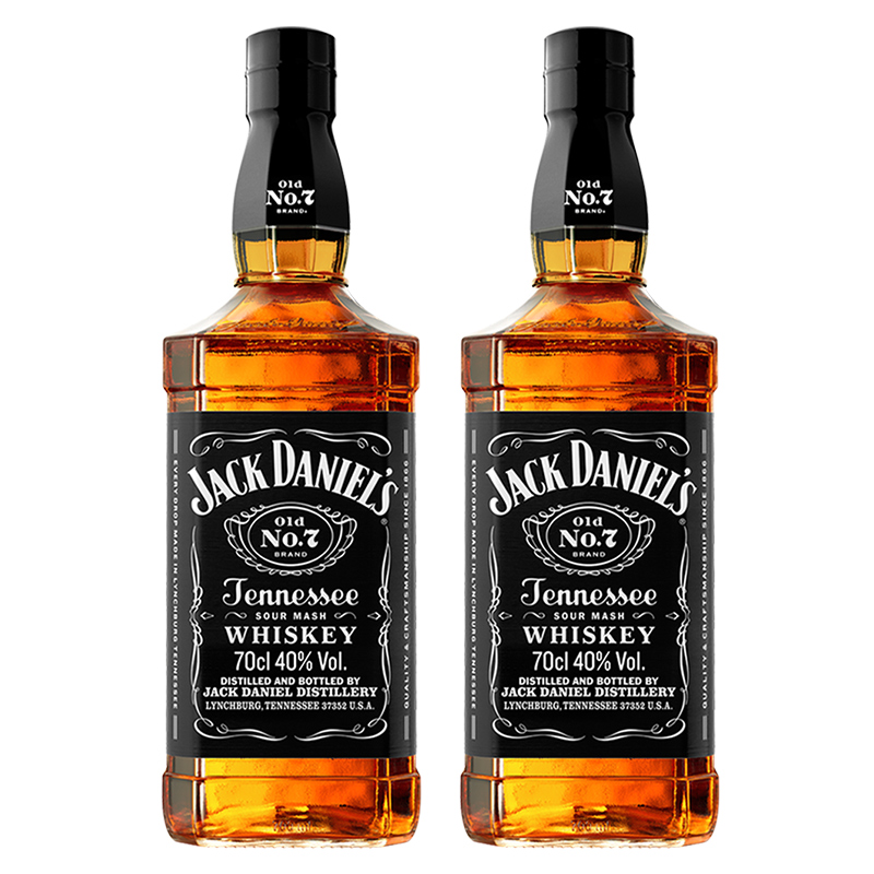 【700mL*2】杰克丹尼黑标Jack Daniel's威士忌调和型进口洋酒基酒