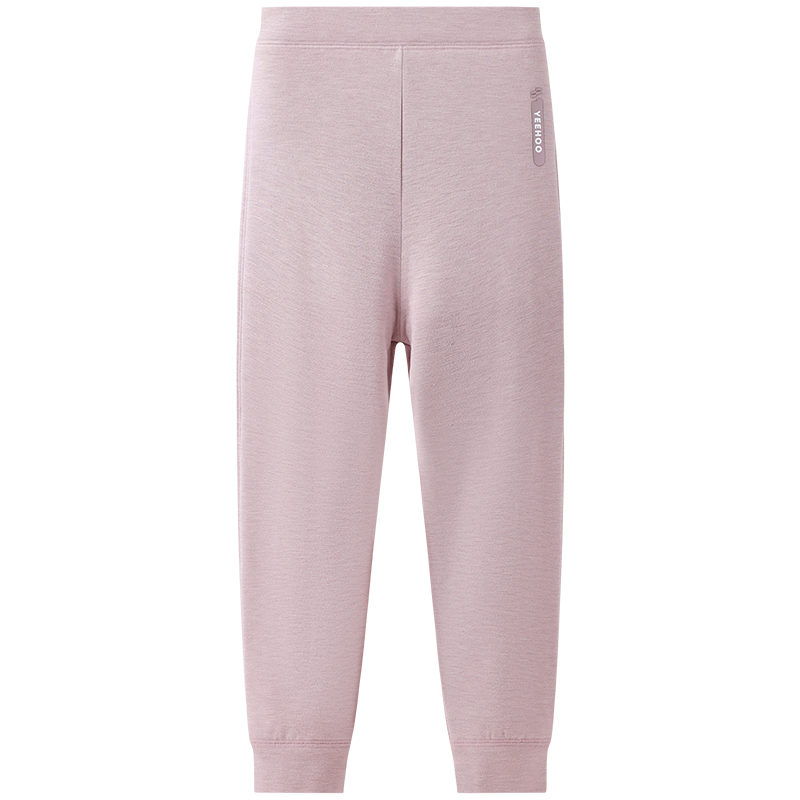 英氏儿童保暖裤三层羊毛加厚棉裤