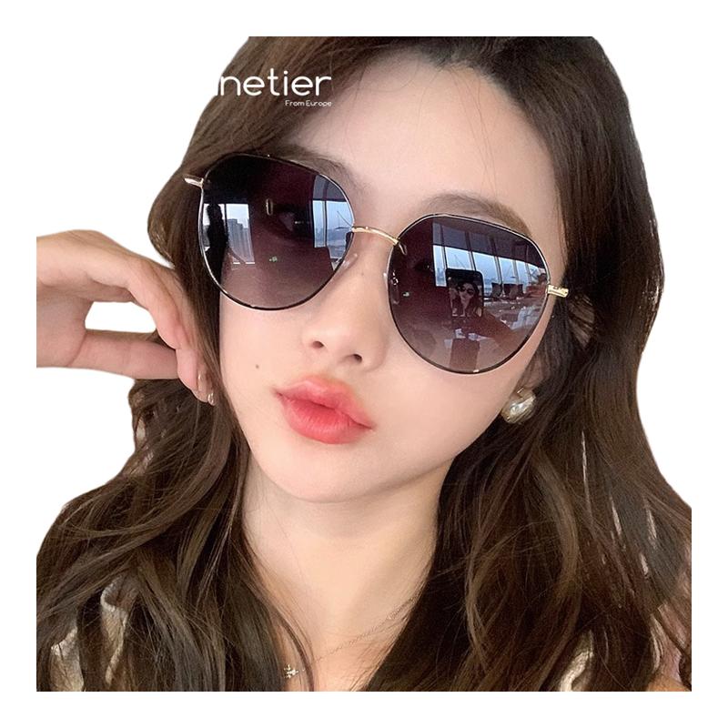 2025年新款墨镜女士高级感开车专用防紫外线太阳眼镜大脸显瘦近视