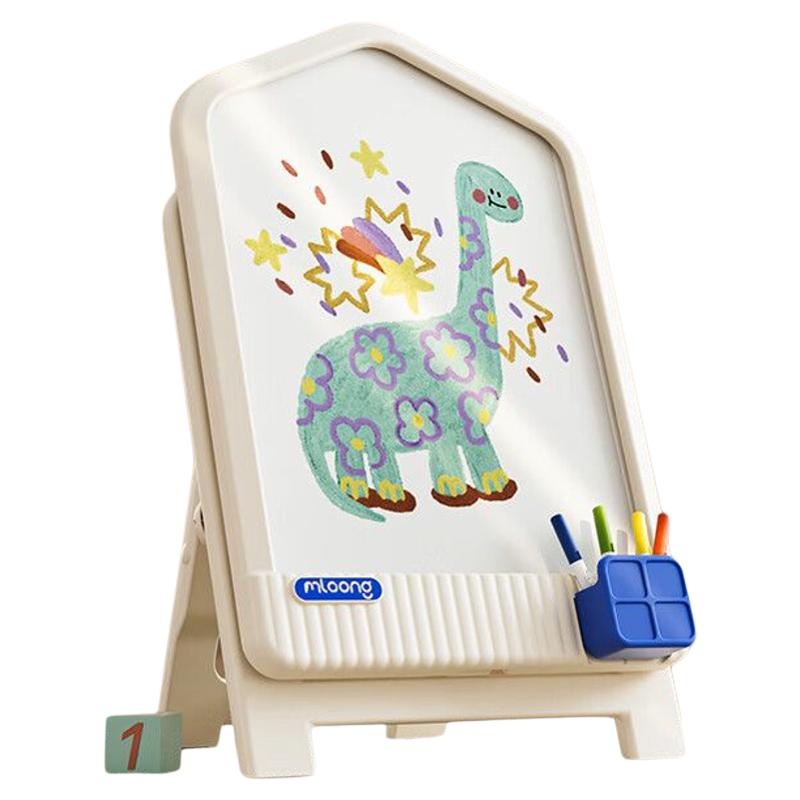 曼龙儿童画板家用磁性写字支架式宝宝周岁礼物涂鸦雪糕板可擦绘画