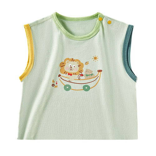 欧孕A类纯棉婴幼儿夏薄背心