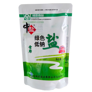 6袋中盐低钠盐减钠高钾含钾富钾食盐补钾盐未加碘细盐低碘炒菜盐