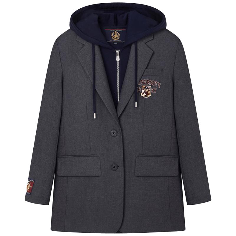 小熊奥莱赵露思同款休闲西装外套