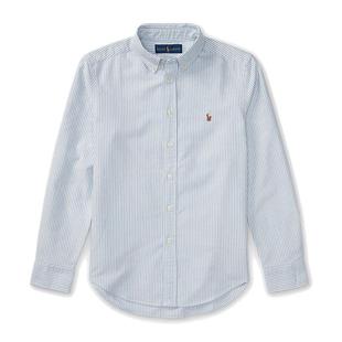 正品Ralph Lauren拉夫劳伦男女大童时尚条纹棉牛津衬衫小马标