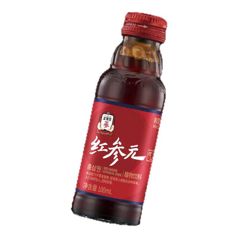 【百亿】韩国原装进口正官庄红参元气人参枸杞营养植物饮品小红瓶