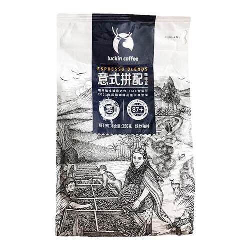 瑞幸咖啡豆深度烘培正品