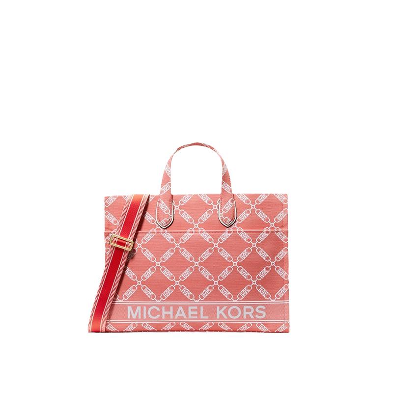 MICHAEL KORS MK Gigi 女士大号菱形格链提花托特包
