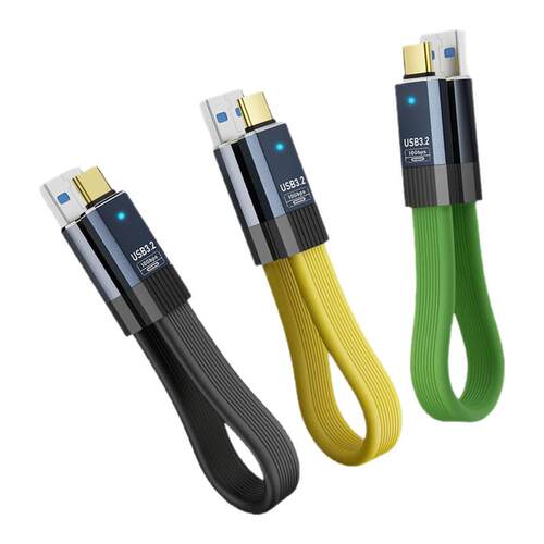 佳穹usb3.2转typec数据线连接高速移动硬盘盒电脑平板数据传输刷机线适用华为三星小米安卓手机软板线通用短