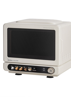 美的小滋味2.0微波炉家用小型微烤炸一体机变频平板蒸烤箱新款F15