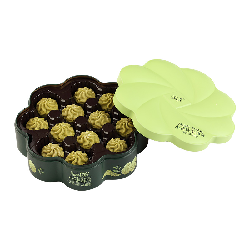 Tafe小花抹茶味/黄油味曲奇休闲零食节日送礼品饼干中秋节日礼盒