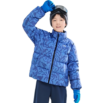 李宁儿童男大童鸭绒羽绒服