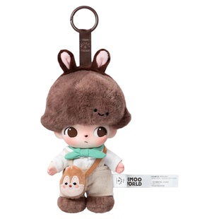 WORLD 迪士尼系列搪胶脸毛绒钥匙扣 DIMOO 壹号POPMART泡泡玛特