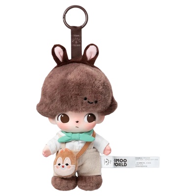 壹号POPMART泡泡玛特 DIMOO WORLD  迪士尼系列搪胶脸毛绒钥匙扣