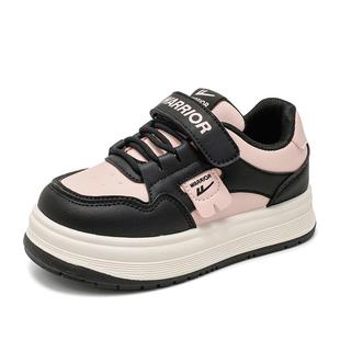 回力女童板鞋冬鞋耐脏2025新款秋冬皮面防水二棉鞋加绒儿童运动鞋