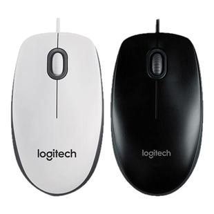 罗技M100r鼠标有线笔记本台式 电脑通用办公商务家用USB外设采购