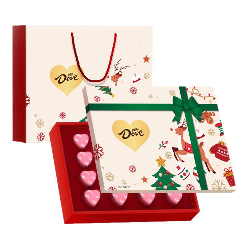 Dove德芙心语小鹿心形巧克力礼盒70g圣诞礼物节日送老婆女朋友
