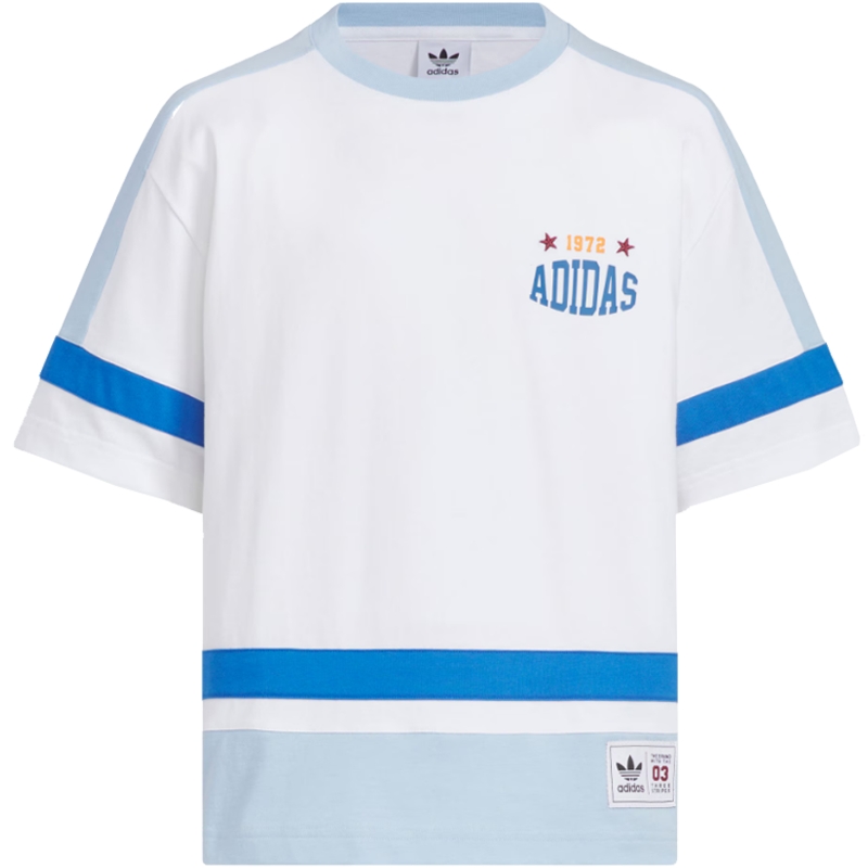 滔搏adidas阿迪达斯三叶草大童运动休闲短袖T恤KC1519