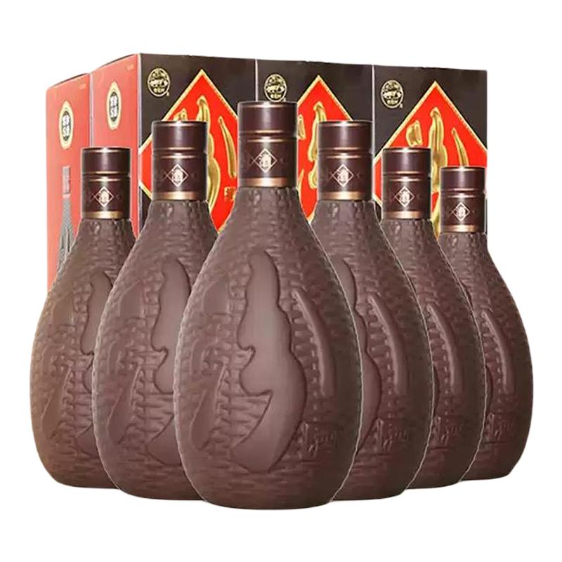 山西汾酒42度紫砂475ml*6升级版清香型白酒礼盒装传承匠心固态法
