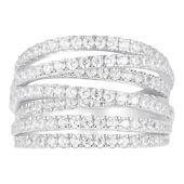 个性 APM Monaco多圈银戒指时尚 设计感情侣对戒生日礼物