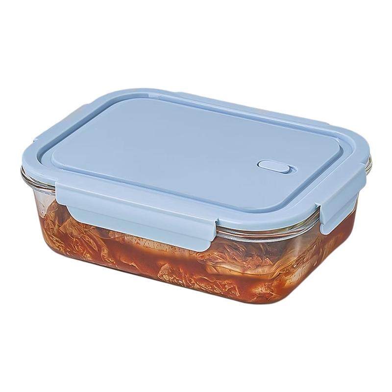 大容量玻璃饭盒上班族可微波炉加热成人专用食品密封盒水果便当盒