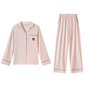 男家居服套装 TeenieWeenie小熊女情侣睡衣2025新款 秋纯棉宽松长袖