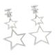 潮流个性 三福休闲层叠五星耳夹一对 时尚 首饰配饰耳环847377