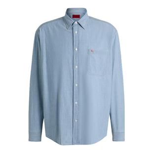 棉质青年布宽松版 男士 HUGO雨果 型外套衬衫 100%棉