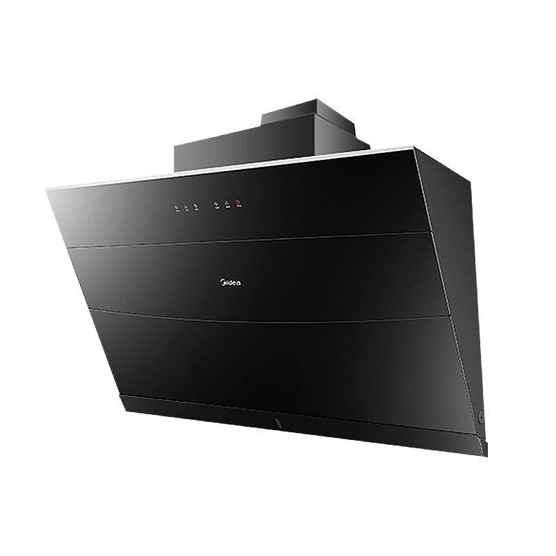 美的抽油烟机挥手智控家用自清洁厨房侧吸式21立方大吸力吸油烟机