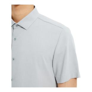 男2025夏季 衬衫 利郎青年商务短袖 休闲衬衣男Q5XZC010 汉麻混纺