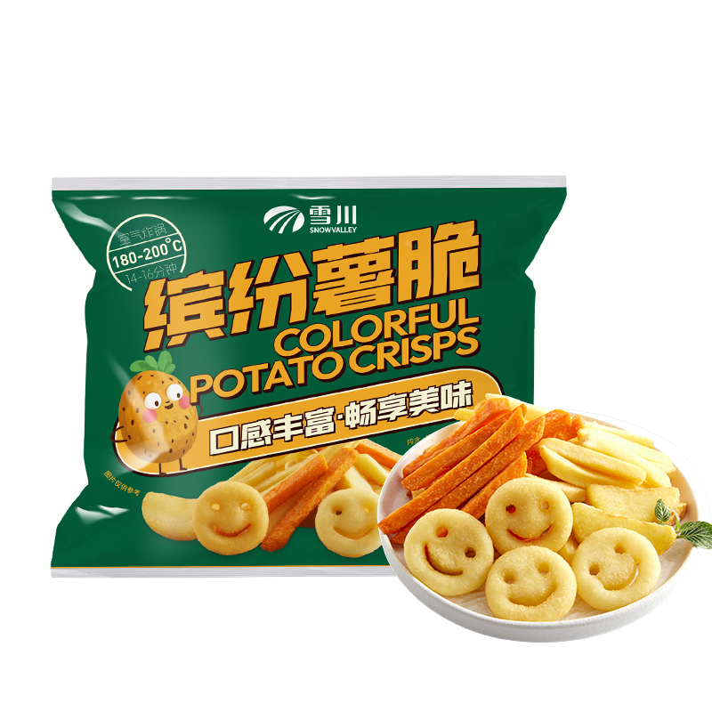 雪川薯条1kg冷冻半成品薯条组合