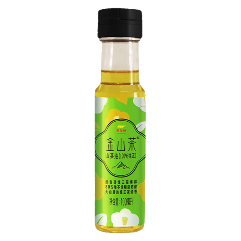 金龙鱼金山茶纯正山茶油100ML 小瓶家用炒菜去腥少烟100%纯山茶油,粮油调味/速食/干货/烘焙,山茶油,淘宝优惠券,粉丝福利购,淘宝优惠卷