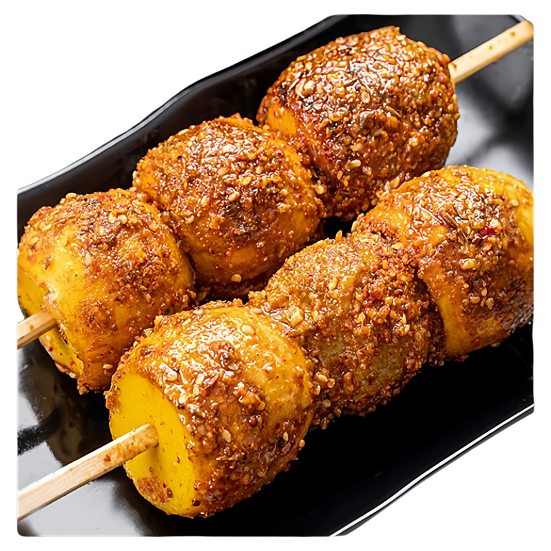 东北烧烤实蛋手摇实蛋带料毛蛋寡蛋青蛋夜市小吃烧烤食材真空包装