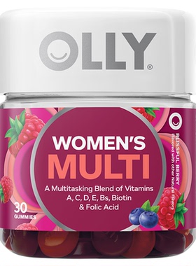 【百亿补贴】OLLY女性复合维生素软糖30粒多维C生物素护发尝鲜装
