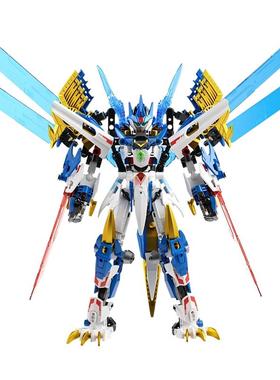 F5积木恐龙变形机甲四圣兽多关节可动益智玩具男孩子拼装模日礼物