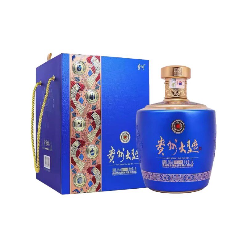 官方正品保证53度贵州大曲似水流年1500ml酱香型白酒收藏茅台送礼
