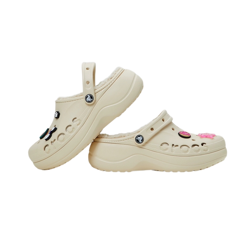 Crocs贝雅云彩暖棉洞洞鞋