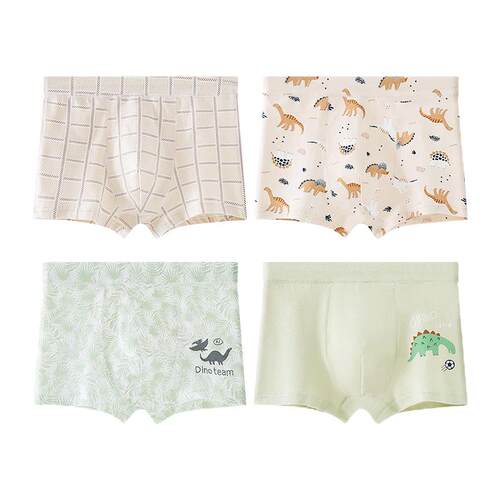 贝贝怡男童内裤儿童纯棉四角裤女