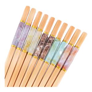 天然楠竹筷子10双装防霉防滑