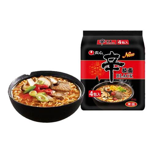 农心黑辛拉面BLACK袋面方便面袋装方便即食宵面速食冲泡方便面