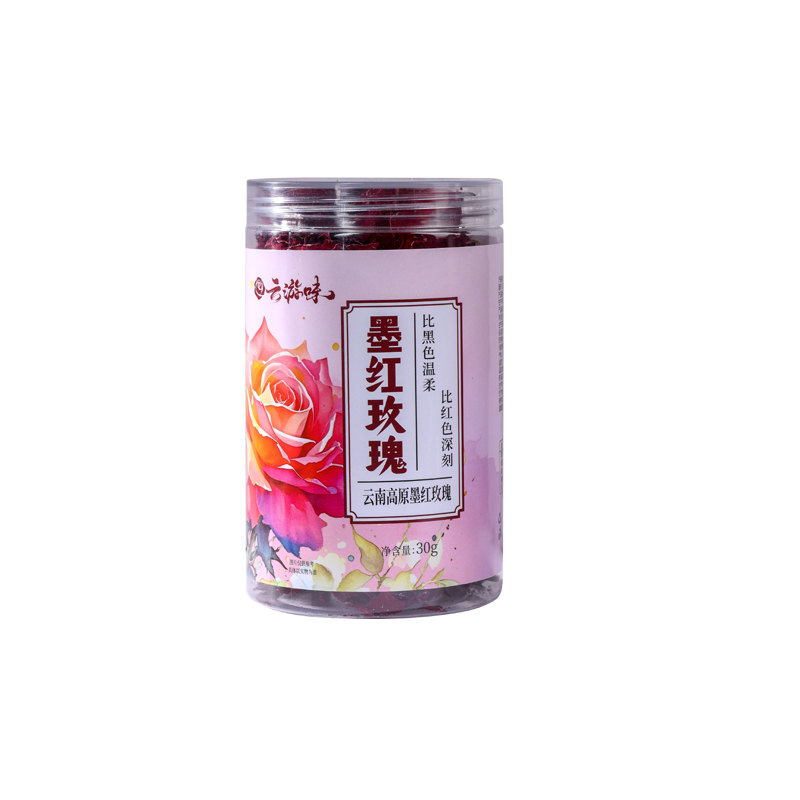 云南冻干墨红玫瑰花花茶整朵