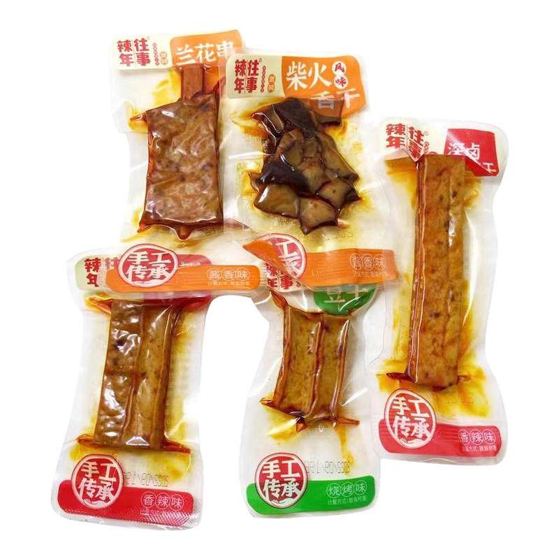 辣年往事武冈柴火香干酱卤厚豆干兰花干湖南特产香辣烧烤零食小吃