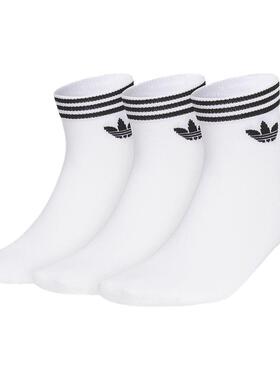 Adidas阿迪达斯三叶草男袜女袜2026春季新款ORI TREF运动袜JL7667