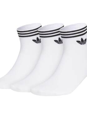 Adidas阿迪达斯三叶草男袜女袜2026春季新款ORI TREF运动袜JL7667