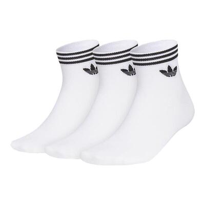 Adidas阿迪达斯三叶草男袜女袜2026春季新款ORI TREF运动袜JL7667